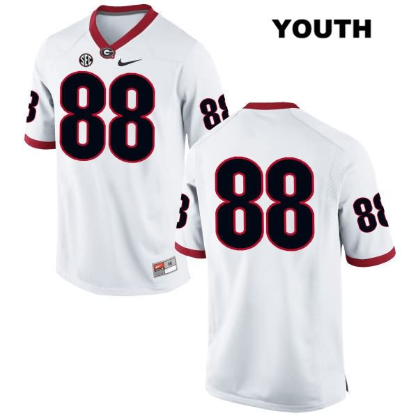 Georgia Bulldogs Youth Jackson Harris #88 NCAA No Name Authentic White Nike Stitched College Football Jersey GFL3856OM